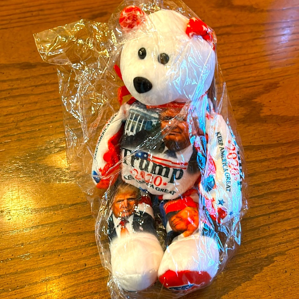 Trump Scented bear. New in bag. With tags.